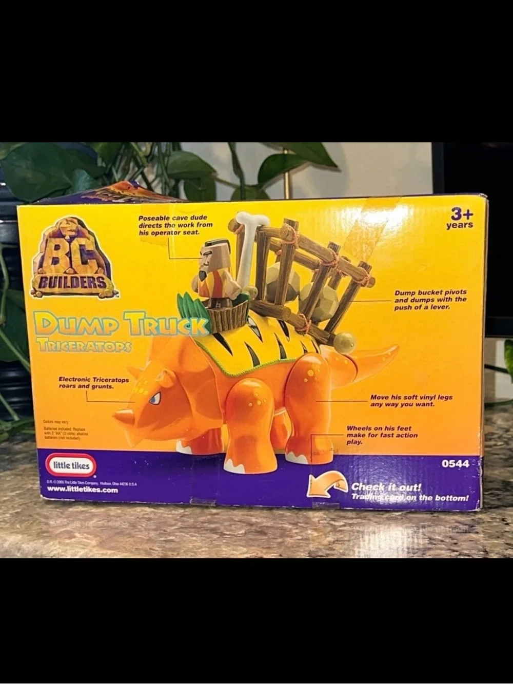 Little Tikes BC Builders Orange Triceratops Playset